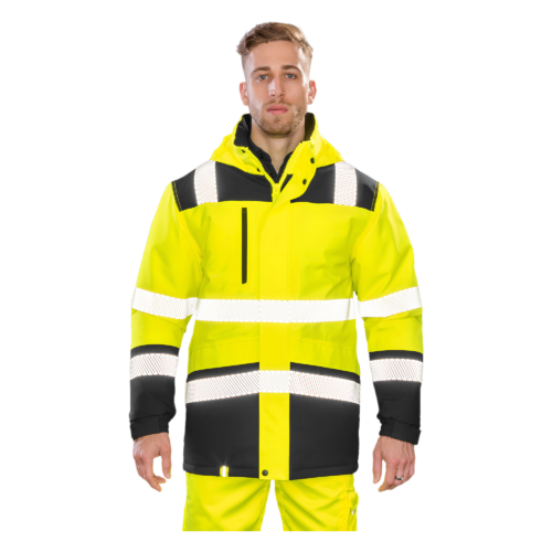 Printable softshell safety coat