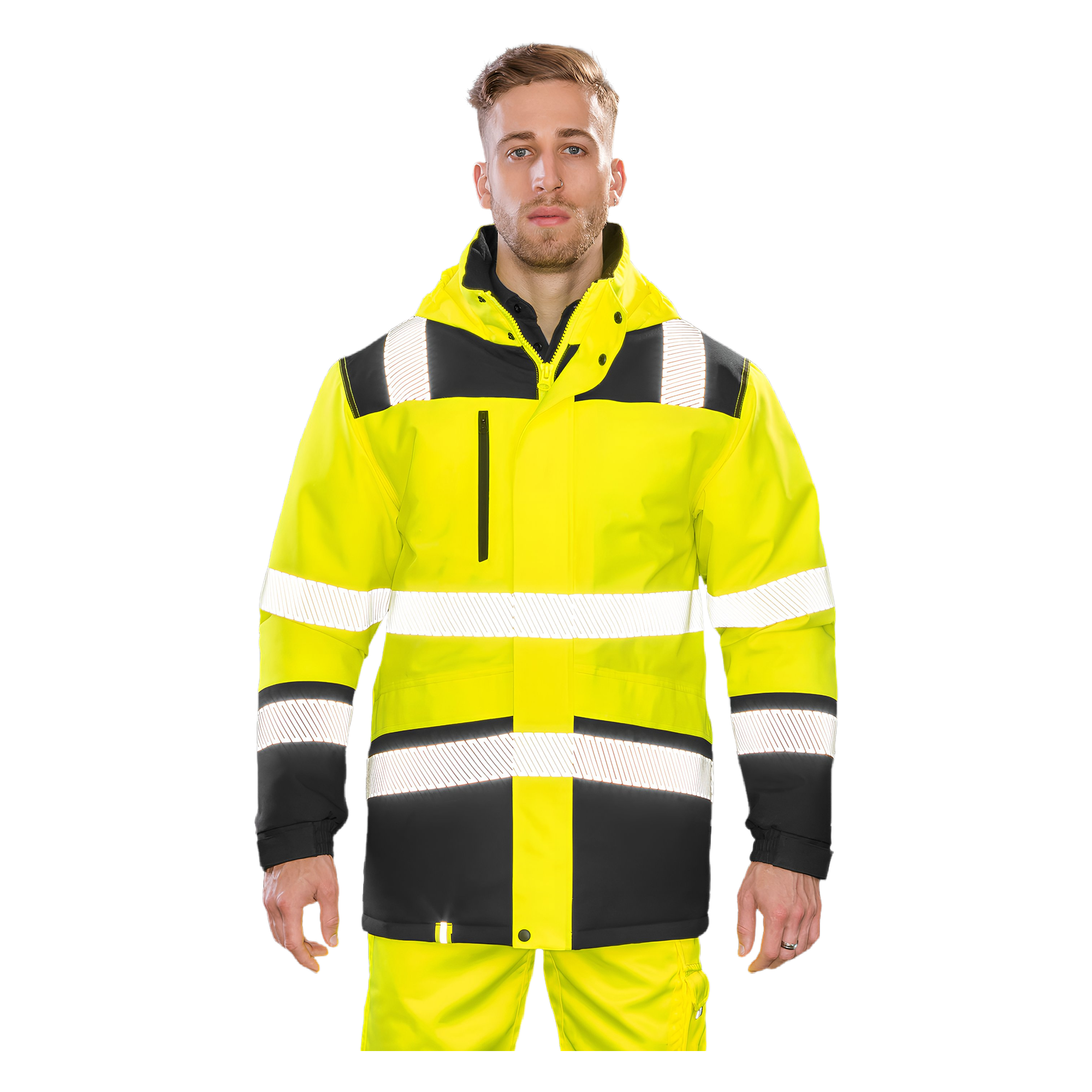 Printable softshell safety coat