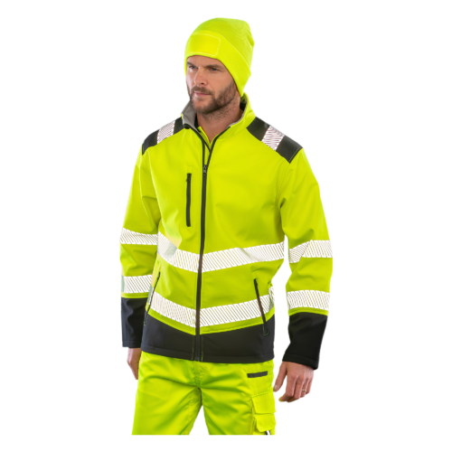 Printable ripstop safety softshell