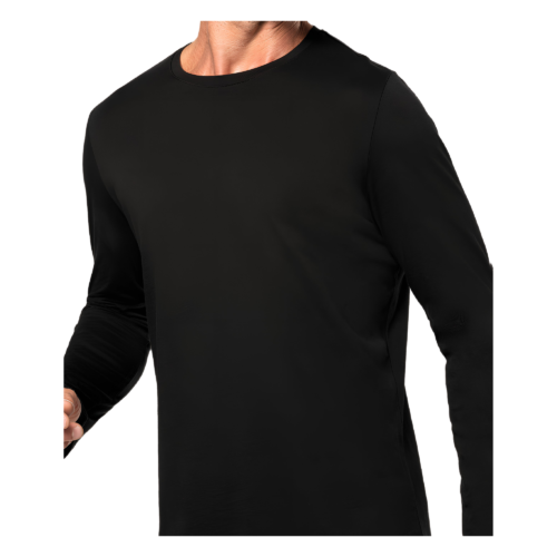 Men's long-sleeved crew neck T-shirt