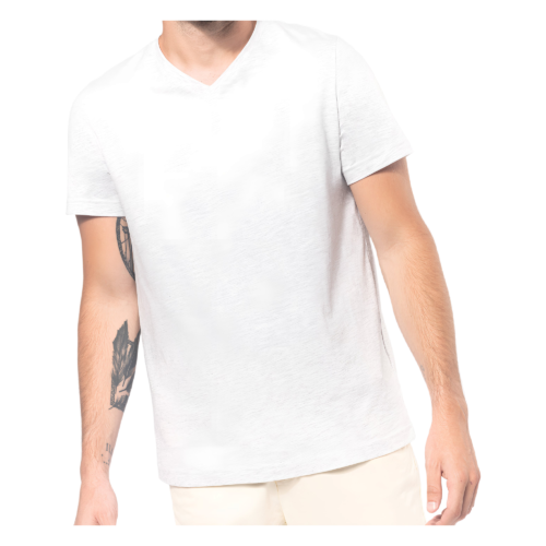 Men's short-sleeved V-neck T-shirt
