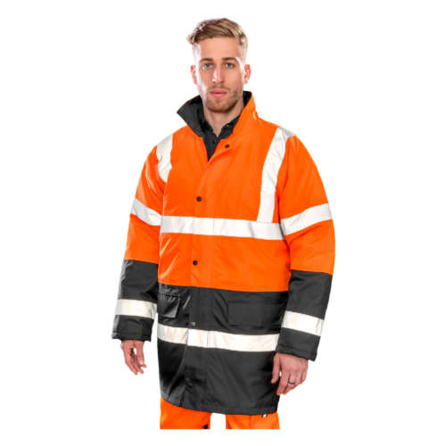 Motorway two-tone safety coat